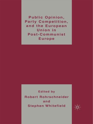 cover image of Public Opinion, Party Competition, and the European Union in Post-Communist Europe